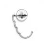 Kuala Lumpur Malaysia Landmark Ink City Table Hook Folding Bag Desk Hanger Foldable Holder
