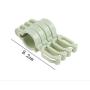 sontakukou Anti-Slip S-Shaped Clothes Clip with Latch Hanger Clips Hooks Clothesline-Fixed Windproof Hanger Set of 4PCS Green (8)