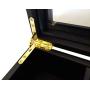 Wooden Tea Boxes Organizer Storage Chest - Matte Black With Removable Compartments