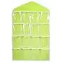 Yiwanjia??? ???? Closet Hanging Organizer with Pockets 16-Pocket Wall Organizers Storage Bags Polyester Cloth with Hanger for Bra Underwear Briefs Socks (Green ?????????) Yiwanjia??? ???? Closet Hanging Organizer with Pockets 16-Pocket Wall Organizers Storage Bags Polyester Cloth with Hanger for Bra Underwear Briefs Socks (Green ?????????)