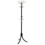 Shotbow Three-Legged Clothes Rack, Industrial Free Standing Coat Hook Rack Hanger for Hanging Clothing Hats Bags, Entryway Coat Rack for Bedroom Living Room Hallway Entryway Office -Black (Black)