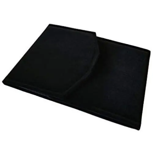 6"W x 8 1/4"H Black Velvet Jewelry Folder Pearl Necklace Organizer Storage Display Gift Valentine 6"W x 8 1/4"H Black Velvet Jewelry Folder Pearl Necklace Organizer Storage Display Gift Valentine