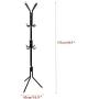 Elegant Coat Rack Hat Stand Tree for Clothes Hanger Umbrella with Holder 12 Hooks Metal Organizer