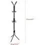 Elegant Coat Rack Hat Stand Tree for Clothes Hanger Umbrella with Holder 12 Hooks Metal Organizer
