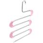 KYCPTNFJ 5 PCS Clothes Hanger S Type Pants Clothes Storage Drying Hanger Stainless Steel Space Saving Closet Towel Storage Rack Shelf 5 Tier