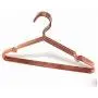 10pcs Multipurpose Dry Cleaning Brass Elegant Rose Gold Clothes Hanger Wire Copper Coat Hanger Antiskid Organizer
