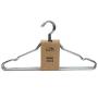 Huji Chrome Hangers, 8 Pack Stainless Steel Metal Non-Slip Clothes Hangers