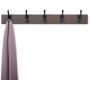 AmazonBasics Wall Mounted Coat Rack, 5 Modern Hooks, Set of 2, Espresso