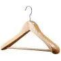 A1 Hangers Natural wooden hangers (Set of 6) Extra thick clothes hangers for coat hanger and suit hangers
