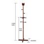 LYHOME Coat Rack Solid Wood Childrens Coat Rack Landing Cartoon Cute Hanger Simple Coat Rack Creative Hanger Bedroom Clothes Rack Save Space (Color : Brown)