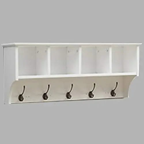 WZP Clothing Display Racks Coat Rack Partitions,Hangers Creative Bedroom Living Room Wall Lockers Grid Wall Mount/A/As Shown
