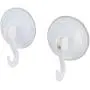 uxcell Plastic Bathroom Washroom Towel Clothes Hanger Suction Cup Hook 7cm Dia 2pcs White uxcell Plastic Bathroom Washroom Towel Clothes Hanger Suction Cup Hook 7cm Dia 2pcs White