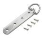 Timoo 4 Hole D Ring Picture Hangers with Screws Heavy Duty Extra Large Strap Hanger, Pack of 3