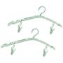 CUTICATE 2 Pack Travel Hangers Folding Hangers with 4 Clips Portable Clothes Hangers, Non-Slip, Lightweight for Home and Travel - Green CUTICATE 2 Pack Travel Hangers Folding Hangers with 4 Clips Portable Clothes Hangers, Non-Slip, Lightweight for Home and Travel - Green