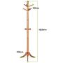 Y.H.Valuable Coat Racks Standing Coat Rack Wooden Free Standing,Coat Hat Tree Clothes Hanger Holder Stand for Clothes,Scarves,Handbags,Umbrella Entryway Furniture