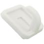 Wideskall 16 Pcs White Self Adhesive Plastic Square Hook Small Wall Mount Hanger for Bathroom Towel and Robe