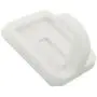 Wideskall 16 Pcs White Self Adhesive Plastic Square Hook Small Wall Mount Hanger for Bathroom Towel and Robe