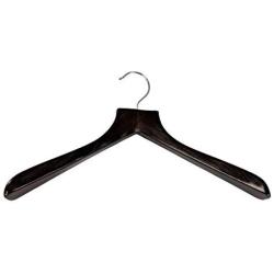 Walnut Finish Deluxe Coat Hanger (Set of 50)