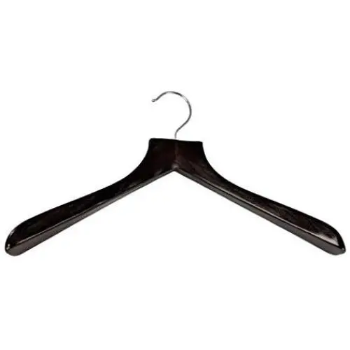 Walnut Finish Deluxe Coat Hanger (Set of 50) Walnut Finish Deluxe Coat Hanger (Set of 50)