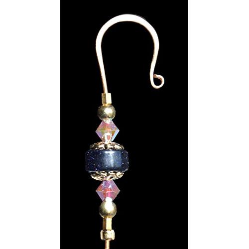 Jeweled Ornament Hanger- BLUE ON BLUE