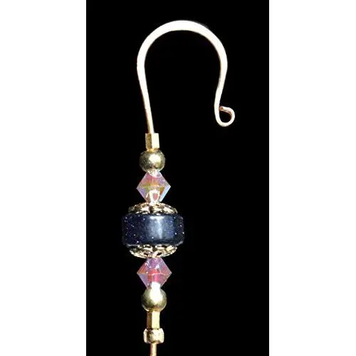 Jeweled Ornament Hanger- BLUE ON BLUE