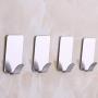 CYCTECH 10PCS Stainless Steel Hook Self Adhesive Hook Metal Hanger Holder for Shower Shaving Razor Plug keys Kitchen Utensils Towel Robe Loofah (10pcs)