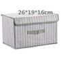 MATERIALAL Large Folding Non Woven Fabric Storage Boxes Home Supplies Clothing Underwear Socks and Kids Toys Storage,Plum