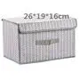 MATERIALAL Large Folding Non Woven Fabric Storage Boxes Home Supplies Clothing Underwear Socks and Kids Toys Storage,Plum