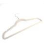 uhfjghyiyi 10pcs 45 0.5 24.5 Plastic Flocking Clothes Hangers Ivory White Clothing Hangers Ideal for Everyday Standard Use-a