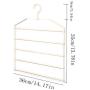 HJYPYJ Space Saving Trousers Hangers,5 Layers Multifunction Magic Pants Hangers, Household Aluminum Anti-Slip Magic Clothes Hangers/Rose Gold / 3 Pcs