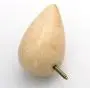 Vosarea Wall Hanging Hooks Wooden Water Drop Shaped Coat Hat Clothes Heavy Duty Hanger Raindrop Hooks