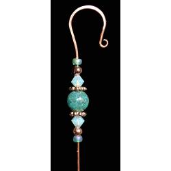 Handmade Jeweled Ornament Hanger Hook- KEY WEST