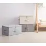 iwill CREATE PRO Dust Proof Closet Clothes Storage Boxes with Zip Lid, Breathable Fabric & Collapsible Design for Seasonal Garment Organization, Light Gray, 2 pcs