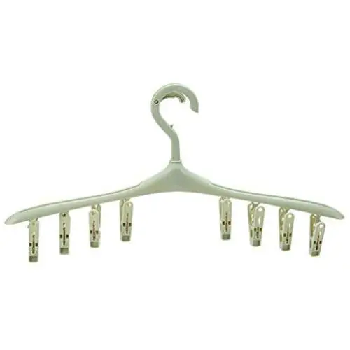 Yuqianjin 5-Pack Hangers, 16.9 Inch, with Adjustable Clips, Non-Slip, Space Saving Clothes Hangers, for Pants, Panties, Underwear, Clothes (Color : Green) Yuqianjin 5-Pack Hangers, 16.9 Inch, with Adjustable Clips, Non-Slip, Space Saving Clothes Hangers, for Pants, Panties, Underwear, Clothes (Color : Green)
