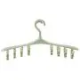Yuqianjin 5-Pack Hangers, 16.9 Inch, with Adjustable Clips, Non-Slip, Space Saving Clothes Hangers, for Pants, Panties, Underwear, Clothes (Color : Green) Yuqianjin 5-Pack Hangers, 16.9 Inch, with Adjustable Clips, Non-Slip, Space Saving Clothes Hangers, for Pants, Panties, Underwear, Clothes (Color : Green)