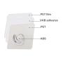 Adhesive Hooks Kitchen Hooks - 10 Pack Heavy Duty 13.2 lb. (Maximum) Non-Nail Sticky Hanger Reusable Utility Towel Bathtub Ceiling Hooks (Transparent) (Transparent)