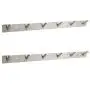 WEBI 2 Set V SUS 304 Modern 6-Hook Hat Bath Towel Coat Hooks Robe Garment Rack Hanger Rail Holder, Screw Wall Mount Closet Clothing Bathroom Garage Home Storage Organization, Brushed Nickel, V-YZG06-2 WEBI 2 Set V SUS 304 Modern 6-Hook Hat Bath Towel Coat Hooks Robe Garment Rack Hanger Rail Holder, Screw Wall Mount Closet Clothing Bathroom Garage Home Storage Organization, Brushed Nickel, V-YZG06-2
