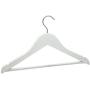 Harbour Housewares Childrens Kids Wooden Clothes Coat Hanger Hangers - White - Set of 10 Harbour Housewares Childrens Kids Wooden Clothes Coat Hanger Hangers - White - Set of 10