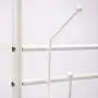 SINGAYE Coat Rack Hall Hree Entryway Bench Storage Shelves with 3-Tier Shoes Clothes Rack Carbon Steel White SINGAYE Coat Rack Hall Hree Entryway Bench Storage Shelves with 3-Tier Shoes Clothes Rack Carbon Steel White