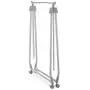 Whitmor Foldable Garment Rack - Rolling Clothes Hanger - Adjustable Height Whitmor Foldable Garment Rack - Rolling Clothes Hanger - Adjustable Height