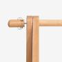 JING-ma Solid Wood Hanger Floor Bedroom, Coat Rack Simple Modern Hanger Simple Multifunctional Clothes Rack Home (Color : Wood Color, Size : 80cm)