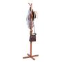 Jeffergarden Wooden Tree Coat Rack 8 Hooks Clothes Rack Stand for Coats Hats Scarves Bag Hallway Entryway Coat Hanger Stand for Clothes, Suits, Accessories(2#)