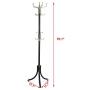 Clothes Coat Hat Umbrella Portable Hanger Stand Rack SUJING Tree Coat Rack Stand, Free Standing Coat Rack,Hallway/Entryway Coat Hanger Stand for Clothes, Suits (Black 1)