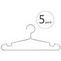 poeland 1kuan Clothes Hangers 304 Stainless Steel Standard High-end Suit Hangers 17.7 Inch 5 Pack