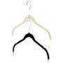 HANGERWORLD 120 White 1.8inch Plastic Space Saving Coat Clothes Garment Hanger Connector Hooks