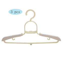 HJYPYJ Magic Hanger,Portable Multifunction Folding Hangers,Adjustable Non-Slip Pp Hanger,Space-Saving Organizer Hanger,3 Pcs Thicken/Gray / 50cm