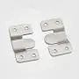 Furniture Flush Mount Bracket- Headboard Wall mount Hardware- Large Picture Hangers- Heavy Duty photo Frame Hook- Stainless Steel Interlocking Z Clips for Large Picture Display Art Gallery (2 Sets )