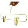 10pcs Fashion Metal Clothes Skirt Hanger Rose Gold Adult Trousers Pants Hangers with Clips Random Color 10pcs Fashion Metal Clothes Skirt Hanger Rose Gold Adult Trousers Pants Hangers with Clips Random Color