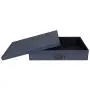 Bigso Sverker Canvas Fiberboard Legal/Art Storage Box, 3.3 x 17.1 x 12.2 in, Blue Bigso Sverker Canvas Fiberboard Legal/Art Storage Box, 3.3 x 17.1 x 12.2 in, Blue