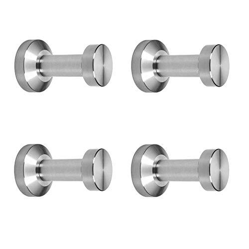 viborg (4 pieces Deluxe Solid Sus-304 Stainless Steel Bathroom Bath Single Towel Robe Hook Holder Kitchen Towel Hanger Hooks XS-894-4